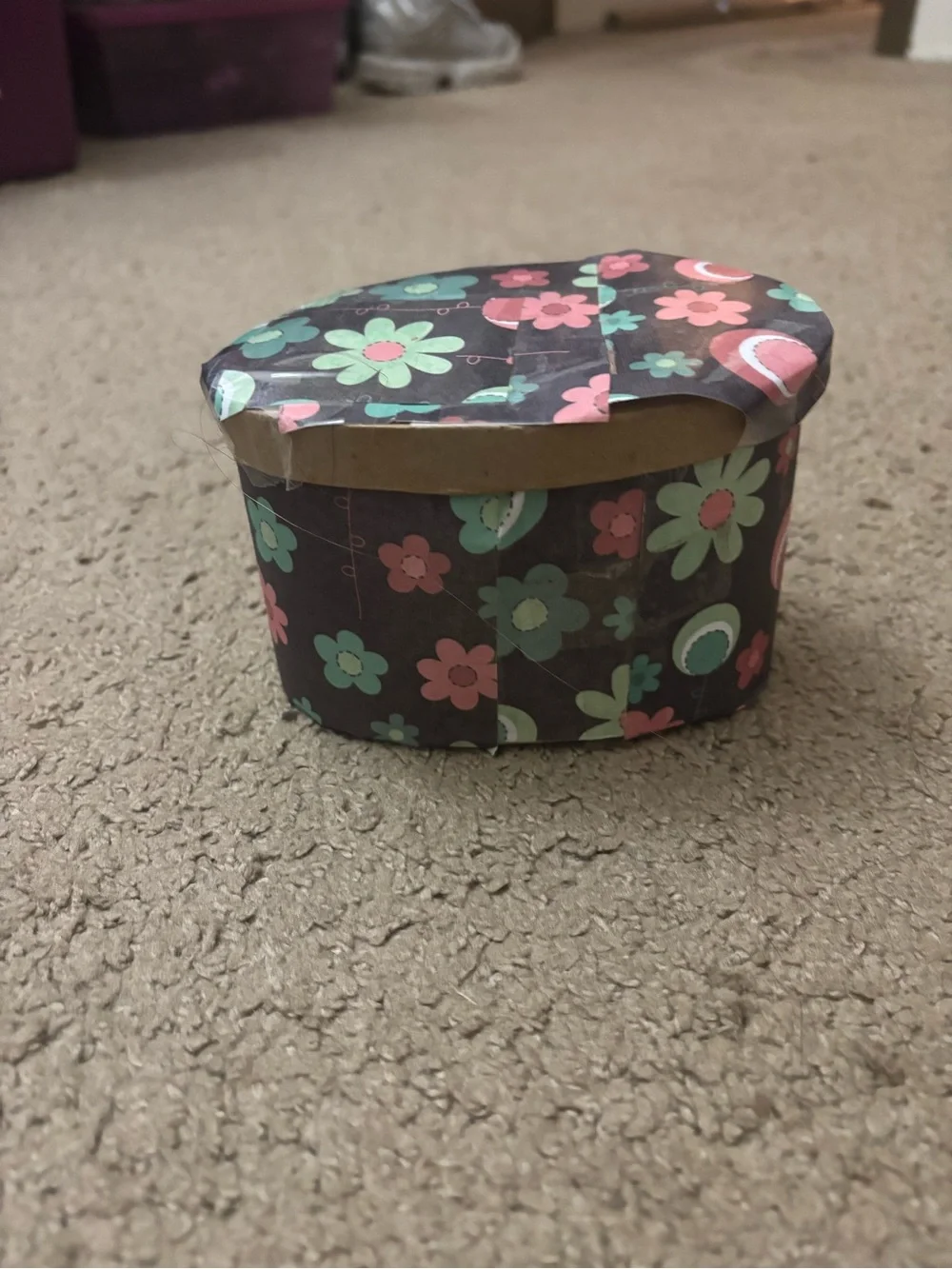 Floral Kids Jewelry Box - Pink & Mint
